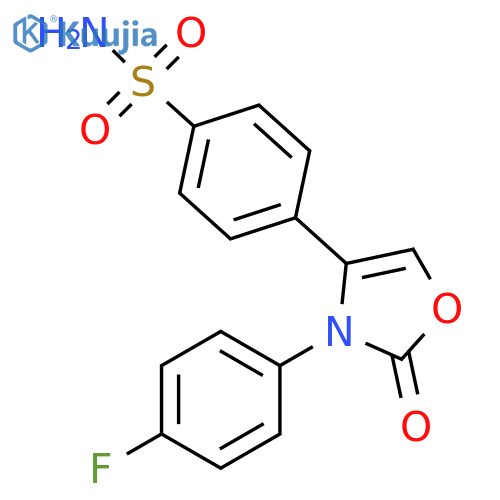 4-[3-(4-Fluorophenyl)-2-oxo-2,3-dihydrooxazol-4-yl]benzenesulfonamide structure