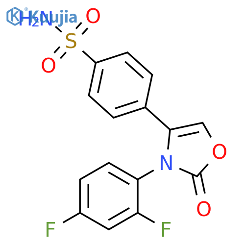 Benzenesulfonamide,4-[3-(2,4-difluorophenyl)-2,3-dihydro-2-oxo-4-oxazolyl]- structure