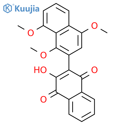 [2,2'-Binaphthalene]-1,4-dione, 3-hydroxy-1',4',8'-trimethoxy- structure