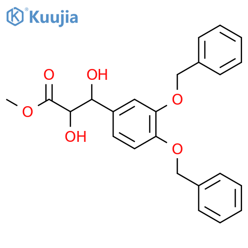 Benzenepropanoic acid, a,b-dihydroxy-3,4-bis(phenylmethoxy)-, methyl ester, (aR,bR)- structure