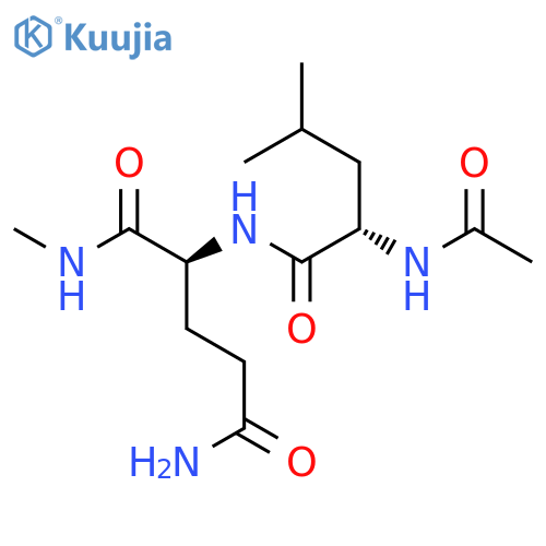 L-Glutamamide, N-acetyl-L-leucyl-N1-methyl- structure