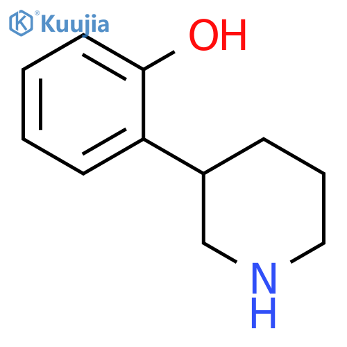 2-(piperidin-3-yl)phenol structure