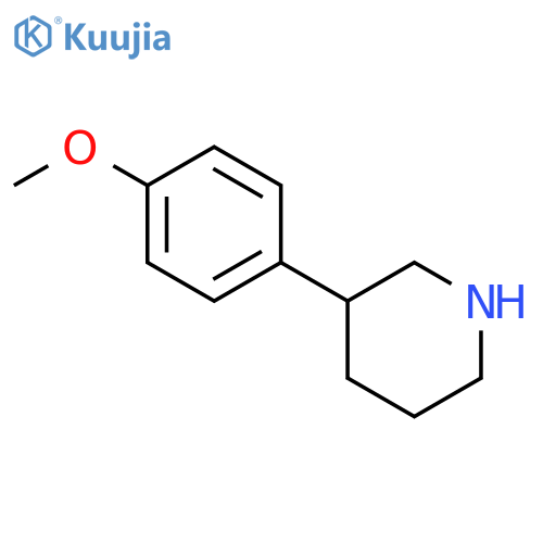 3-(4-Methoxyphenyl)piperidine structure
