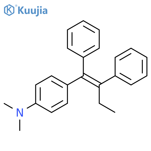 Benzenamine, 4-(1,2-diphenyl-1-butenyl)-N,N-dimethyl- structure