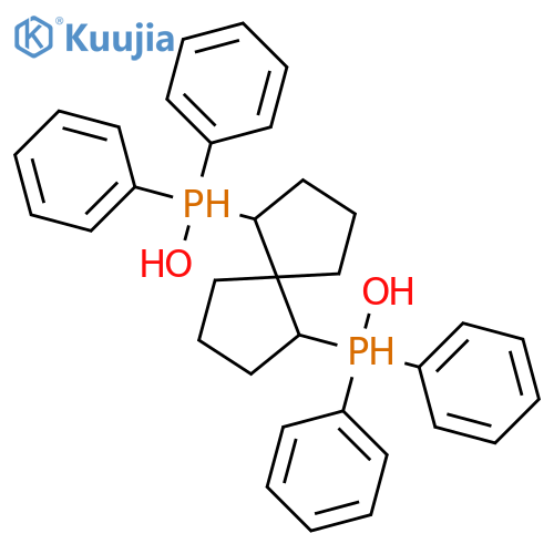 Phosphinous acid,P,P-diphenyl-, P,P'-(1S,6S)-spiro[4.4]nonane-1,6-diyl ester structure