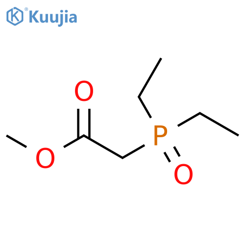 Acetic acid, (diethylphosphinyl)-, methyl ester structure