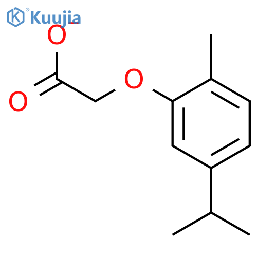 2-2-methyl-5-(propan-2-yl)phenoxyacetic Acid structure