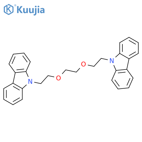 9-(2-{2-[2-(9H-carbazol-9-yl)ethoxy]ethoxy}ethyl)-9H-carbazole structure