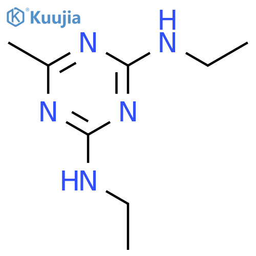 N,N'-diethyl-6-methyl-1,3,5-triazine-2,4-diamine structure