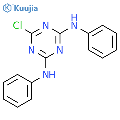 6-Chloro-N2,N4-diphenyl-1,3,5-triazine-2,4-diamine structure