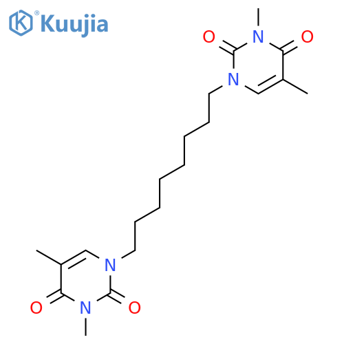 2,4(1H,3H)-Pyrimidinedione, 1,1'-(1,8-octanediyl)bis[3,5-dimethyl- structure