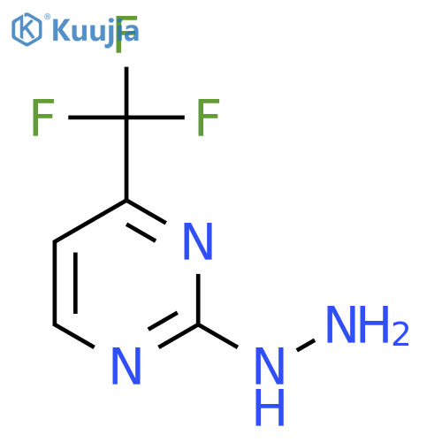 2-Hydrazino-4-(trifluoromethyl)pyrimidine structure