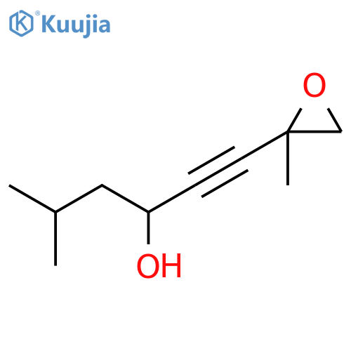 1-Hexyn-3-ol, 5-methyl-1-(2-methyloxiranyl)- structure