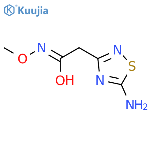 1,2,4-THIADIAZOLE-3-ETHANIMIDIC ACID, 5-AMINO-N-METHOXY- structure