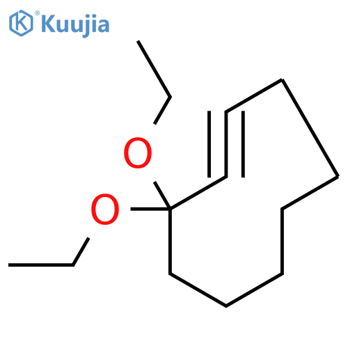 Cyclononyne,3,3-diethoxy- structure