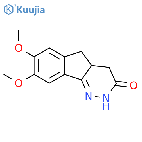 3H-Indeno[1,2-c]pyridazin-3-one, 2,4,4a,5-tetrahydro-7,8-dimethoxy- structure