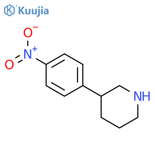 3-(4-Nitrophenyl)piperidine structure