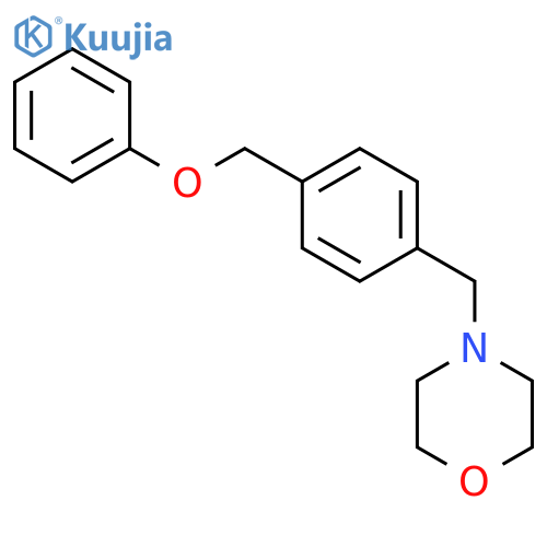 4-[4-(phenoxymethyl)benzyl]morpholine structure