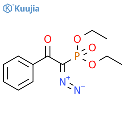 Phosphonic acid, (1-diazo-2-oxo-2-phenylethyl)-, diethyl ester structure