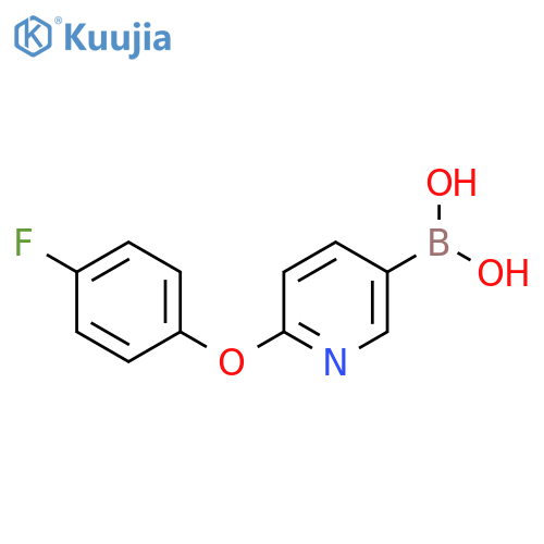 6-(4-Fluorophenoxy)pyridine-3-boronic acid structure
