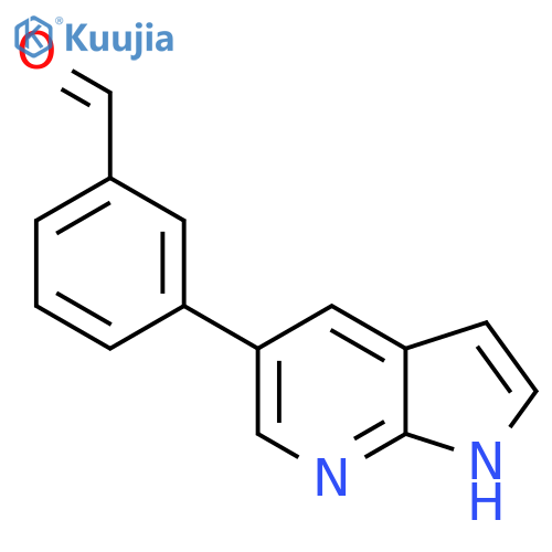3-(1H-Pyrrolo[2,3-b]pyridin-5-yl)benzaldehyde structure