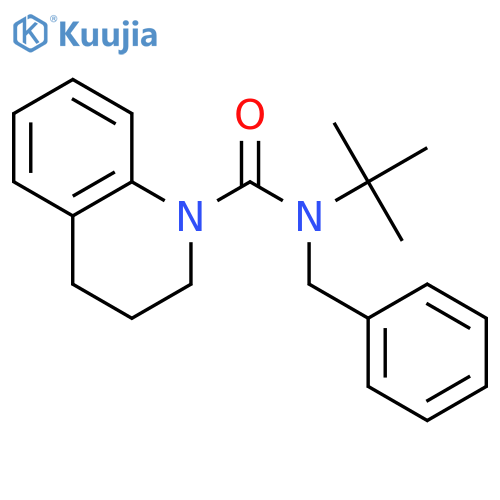 1(2H)-Quinolinecarboxamide, N-(1,1-dimethylethyl)-3,4-dihydro-N-(phenylmethyl)- structure