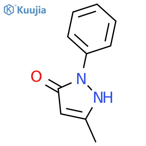 3-Methyl-1-phenyl-1H-pyrazol-5-ol structure