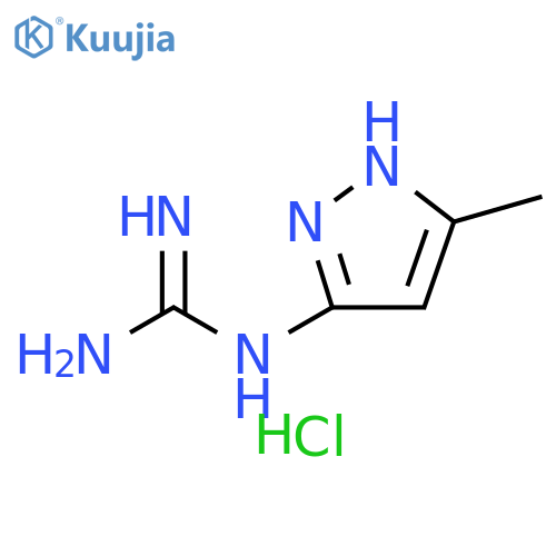 1-(5-methyl-1H-pyrazol-3-yl)guanidine hydrochloride structure