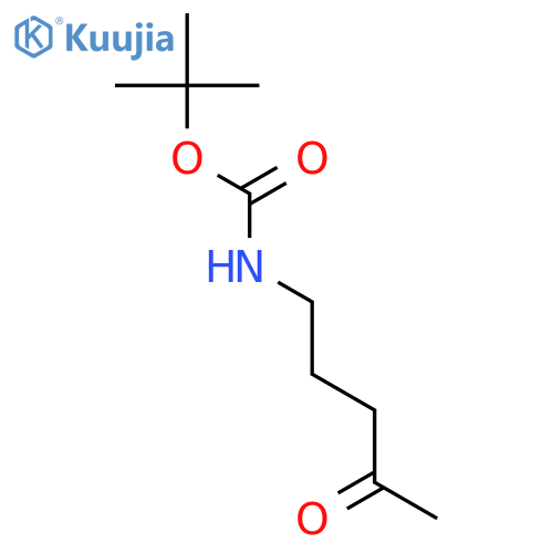 tert-butyl N-(4-oxopentyl)carbamate structure