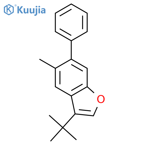 Benzofuran, 3-(1,1-dimethylethyl)-5-methyl-6-phenyl- structure