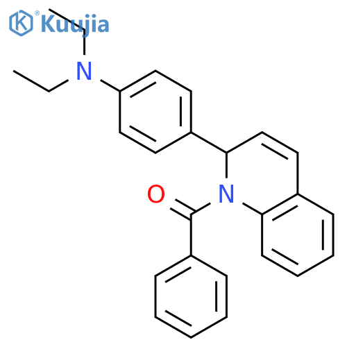 Quinoline, 1-benzoyl-2-[4-(diethylamino)phenyl]-1,2-dihydro- structure