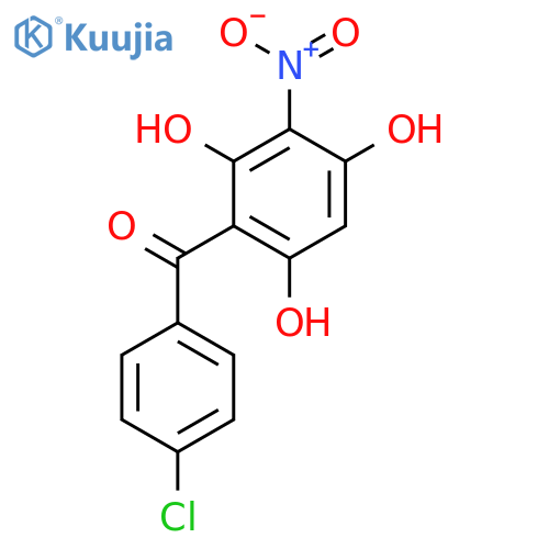 Methanone, (4-chlorophenyl)(2,4,6-trihydroxy-3-nitrophenyl)- structure