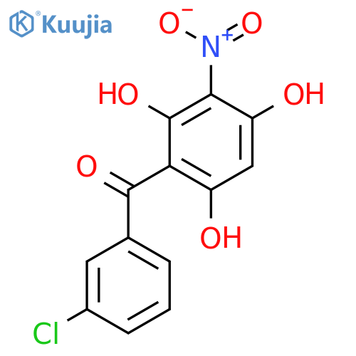 Methanone, (3-chlorophenyl)(2,4,6-trihydroxy-3-nitrophenyl)- structure