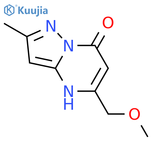 5-(methoxymethyl)-2-methyl-4H,7H-pyrazolo[1,5-a]pyrimidin-7-one structure
