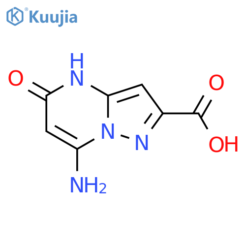 7-amino-5-oxo-4H,5H-pyrazolo1,5-apyrimidine-2-carboxylic acid structure