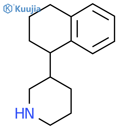 3-(1,2,3,4-tetrahydronaphthalen-1-yl)piperidine structure
