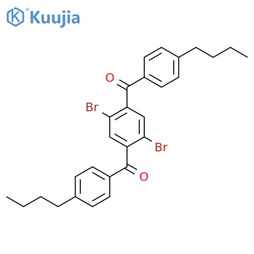 Methanone, (2,5-dibromo-1,4-phenylene)bis[(4-butylphenyl)- structure