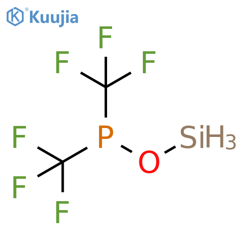 phosphinous acid, P,P-bis(trifluoromethyl)-, silyl ester structure