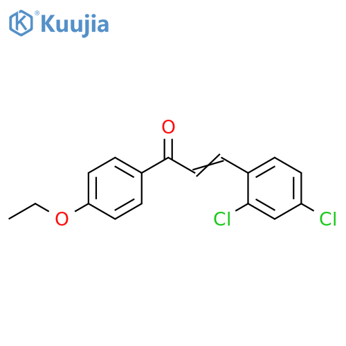 2-Propen-1-one, 3-(2,4-dichlorophenyl)-1-(4-ethoxyphenyl)- structure