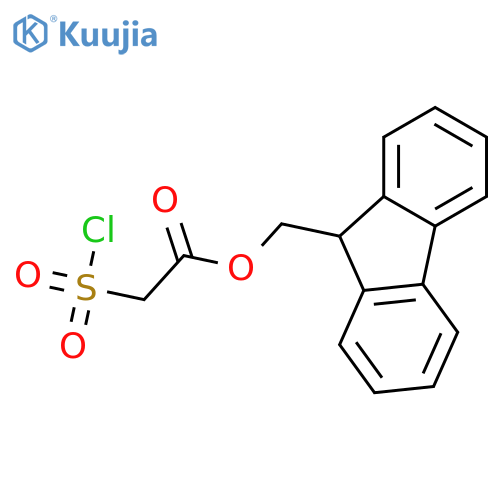 Acetic acid, (chlorosulfonyl)-, 9H-fluoren-9-ylmethyl ester structure
