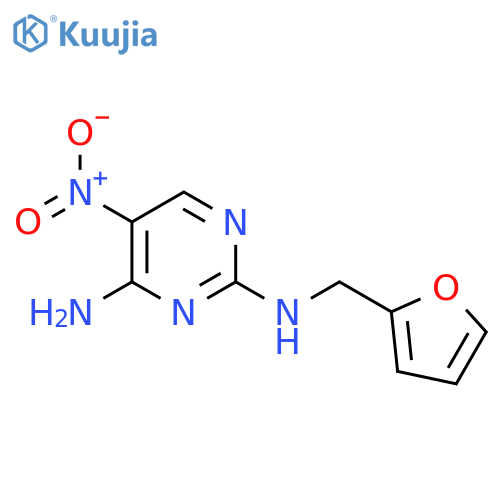 N2-(furan-2-yl)methyl-5-nitropyrimidine-2,4-diamine structure