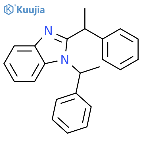 1H-Benzimidazole, 1,2-bis[(1R)-1-phenylethyl]-, rel- structure