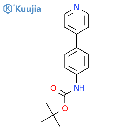 tert-Butyl 4-(pyridin-4-yl)phenylcarbamate structure