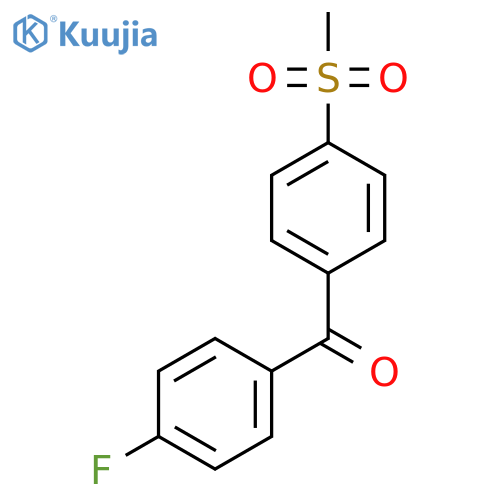 (4-fluorophenyl)(4-methanesulfonylphenyl)methanone structure