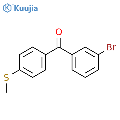 3-Bromo-4'-(thiomethyl)benzophenone structure