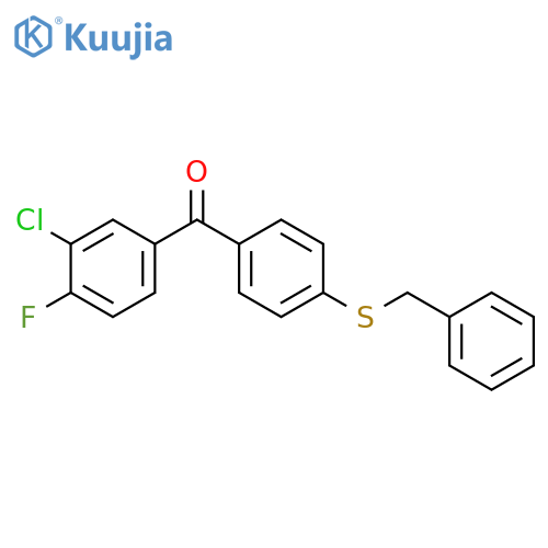 Methanone, (3-chloro-4-fluorophenyl)[4-[(phenylmethyl)thio]phenyl]- structure