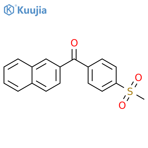 Methanone, [4-(methylsulfonyl)phenyl]-2-naphthalenyl- structure