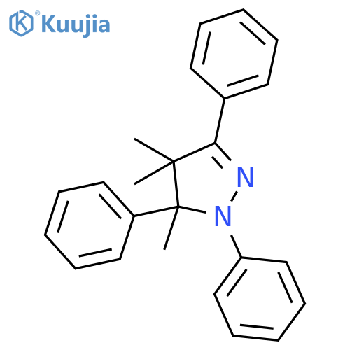 1H-Pyrazole, 4,5-dihydro-4,4,5-trimethyl-1,3,5-triphenyl- structure