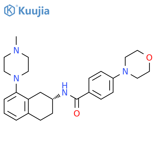 N-[8-(4-Methyl-1-piperazinyl)-1,2,3,4-tetrahydro-2(R)-naphthyl]-4-(4-morpholinyl)benzamide structure