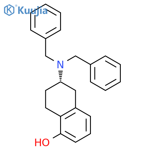 1-Naphthalenol, 6-[bis(phenylmethyl)amino]-5,6,7,8-tetrahydro-, (S)- structure